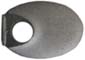 Top jaw, .64 x .87", with .25" hole